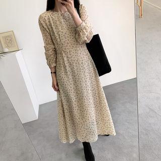 Leopard Tie-waist Midi Dress