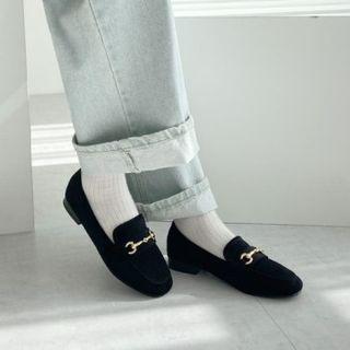 Pleather Horsebit Loafers