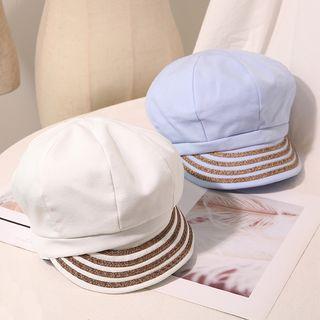 Stripe Pattern Thin Beret