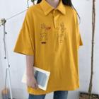 Short-sleeve Loose-fit Polo Shirt