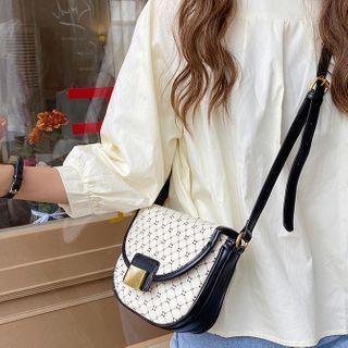 Pattern Flap Crossbody Bag As Shown In Figure - One Size