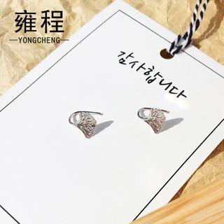 Ginkgo Earring 1 Pcs - Silver - One Size
