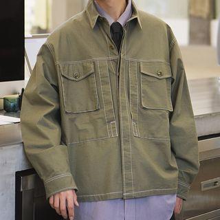 Pocket-detail Cargo Long-sleeve Jacket