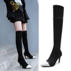 Genuine-leather High Heel Over-the-knee Boots