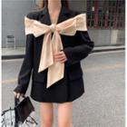 Bow-accent Loose-fit Blazer