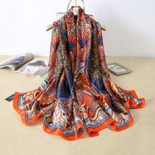 Print Scarf Tangerine - 90cm X 180cm