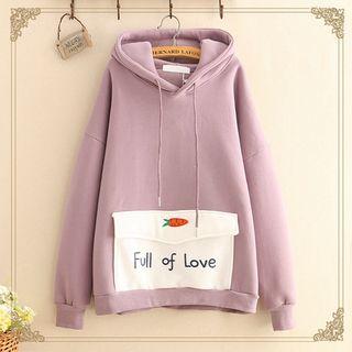 Envelope Pocket Ear-accent Hoodie