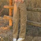 High-waist Straight-fit Cargo Pants
