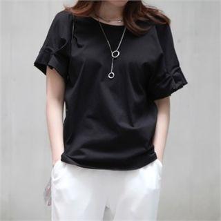Pintuck-sleeve Top
