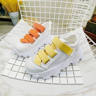 Platform Adhesive-strap Sneakers