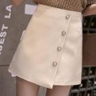 Beaded Mini A-line Skirt