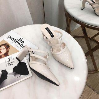 Patent Leather High Heel Sandals