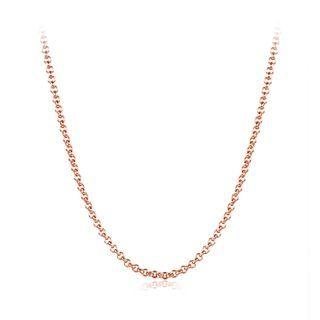 Fashion Simple Plated Rose Gold Necklace Rose Gold - One Size