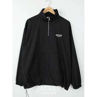 Letter Drawstring Anorak Sweatshirt