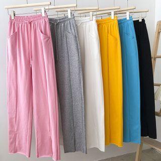 High-waist Wide Leg Sports Pants