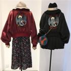 Crane Embroidered Souvenir Jacket