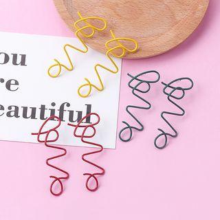 Wirework Lettering Earring