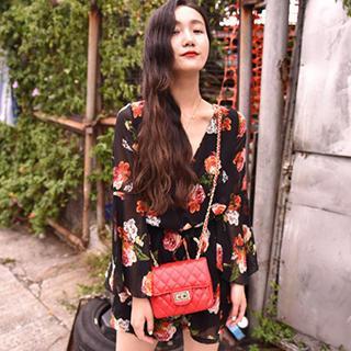 Floral Chiffon Playsuit