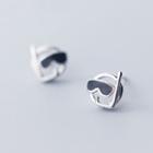 925 Sterling Silver Diver Earring Silver - One Size