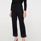 Regular-fit Studded Hem Pants