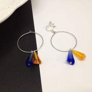 Two Tone Drop Earring