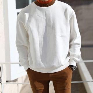 Contrast Neck Sweatshirt