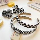Check Headband / Hair Clamp / Hair Tie