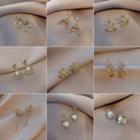 Rhinestone / Faux Pearl Alloy Dangle Earring (various Designs)