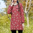 Flower Print Quilted Tunic