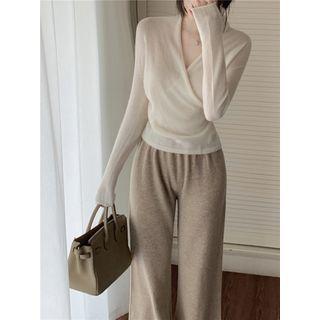 V-neck Knit Top / Pants