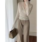 V-neck Knit Top / Pants