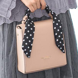 Flap Cross Bag With Scarves