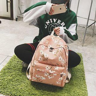 Floral Corduroy Backpack