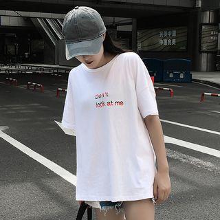 Cross Back Cut Out Short-sleeve T-shirt