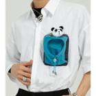 Short-sleeve Panda Pocket Shirt