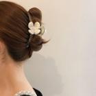 Flower Hair Claw White Flower - Transparent - One Size