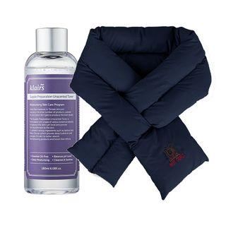 Dear, Klairs - Stay Warm Scarf Set (navy) [dear, Klairs X Not Ours Edition] 2pcs