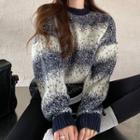 Ombre Sweater Gray & White - One Size