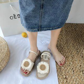 Floral Stud Sandals
