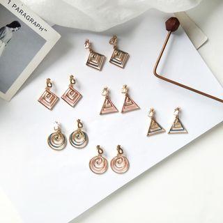 Triangle / Circle Dangle Earring