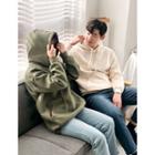 Couple Brushed-fleece Lined Hoodie In 14 Colors