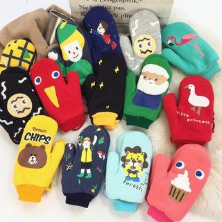 Cartoon Fleece-lined Mittens