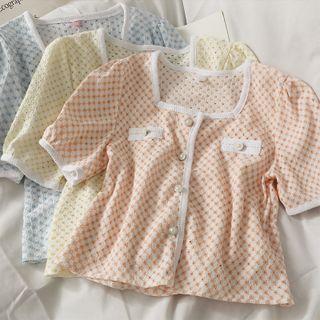 Contrasted Printed Shirt
