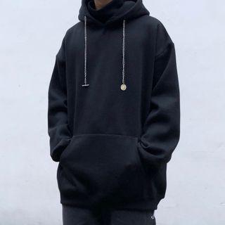 Couple Matching Plain Front Pocket Hoodie
