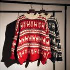 Nordic Jacquard Oversize Sweater