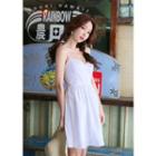Spaghetti-strap Sweetheart-neck A-line Dress