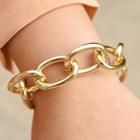 Chunky Chain Bracelet Ab249 - Gold - One Size