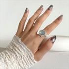 Moonstone Sterling Silver Ring Silver - One Size