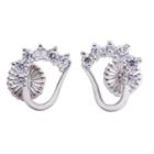 Wings Of Dream Earrings Sliver , White - One Size