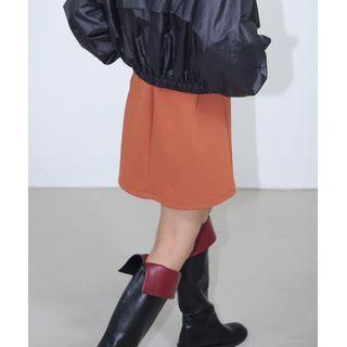 Two-tone Fold-over Tall Boots